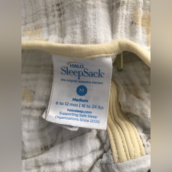 Halo Sleep Sack sz M 6-12 months 16-24 lbs giraffe unisex sleeveless sleep sack - Picture 4 of 6